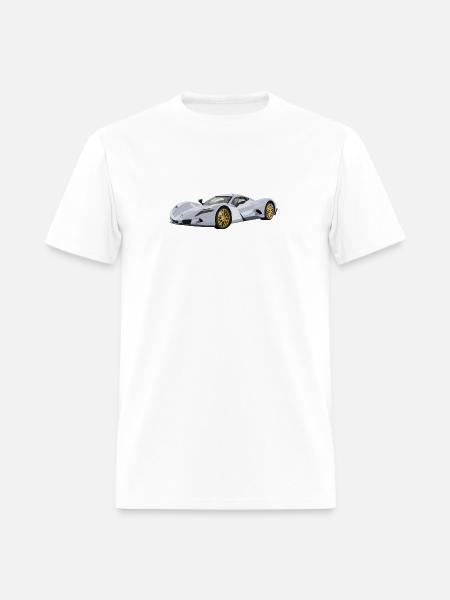 Silver car - Men's T-Shirt - white