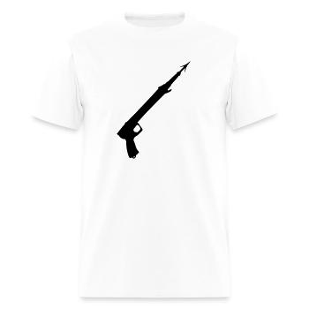 Fusil harpon - T-shirt Homme - blanc - Devant - Jose (178cm)