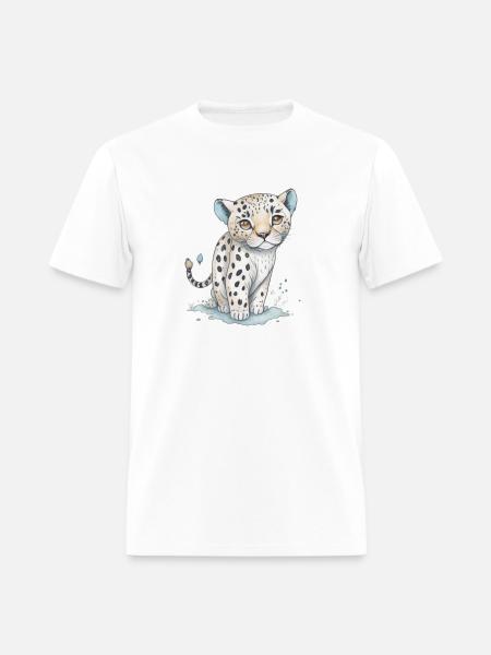 Chibi Leopard - Men's T-Shirt - white