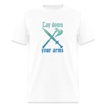 déposer les armes - T-shirt Homme - blanc - Devant - Jose (178cm)