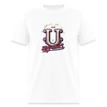 The initials logo - Men's T-Shirt - white - Front - Jose (178cm)
