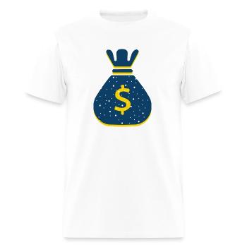Bag filled with money - Men's T-Shirt - white - Front - Jose (178cm)