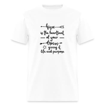 Motivational slogan - Men's T-Shirt - white - Front - Jose (178cm)