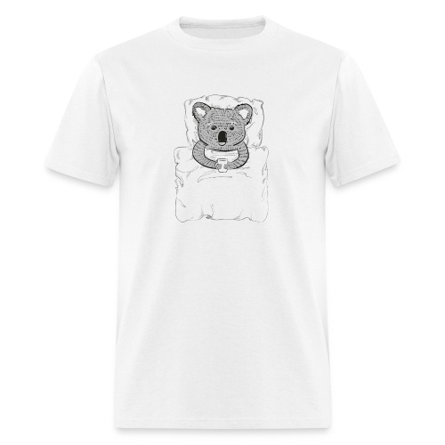 Print With Koala Lying In A Bed - Men's T-Shirt