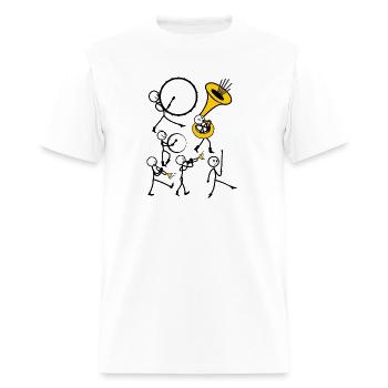 Fanfare groep 2 - Men's T-Shirt - white - Front - Jose (178cm)