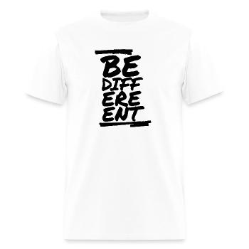 Be different - Men's T-Shirt - white - Front - Jose (178cm)