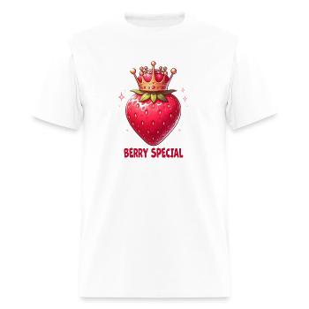 Berry Special Strawberry crown - Men's T-Shirt - white - Front - Jose (178cm)