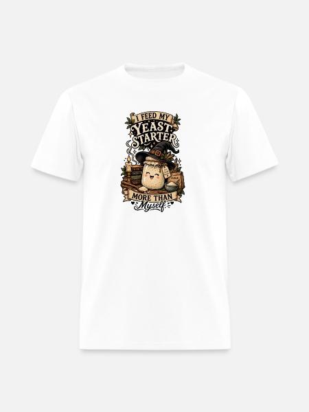 Sourdough Baking Witch Tee - Men's T-Shirt - white