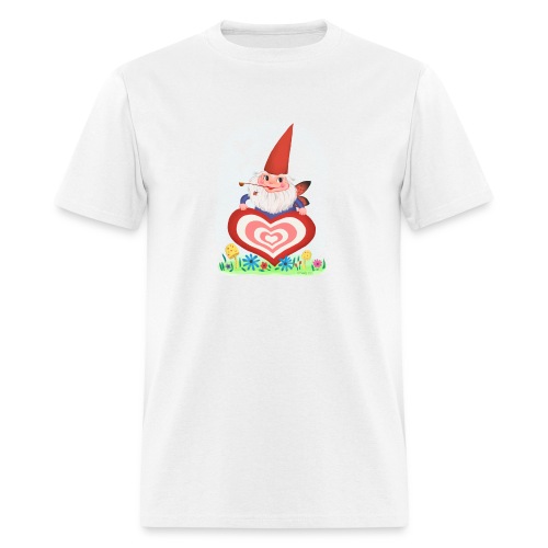 Gnome and Heart - Men's T-Shirt