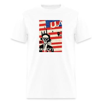anarchy - Men's T-Shirt - white - Front - Jose (178cm)