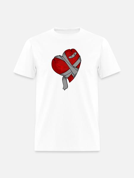 Broken Heart - Men's T-Shirt - white