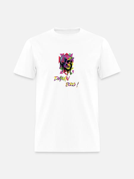 DAMN BRO - Men's T-Shirt - white