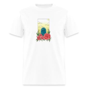 tombstone and roses - Men's T-Shirt - white - Front - Jose (178cm)