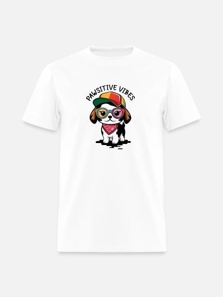 Pawsitive Vibes - Men's T-Shirt - white