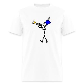 Trumpet player fanfare band - Men's T-Shirt - white - Front - Jose (178cm)