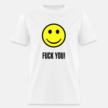 Fuck you smiley - T-shirt for men