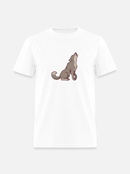 Wolf Howling Wolf - Men's T-Shirt - white