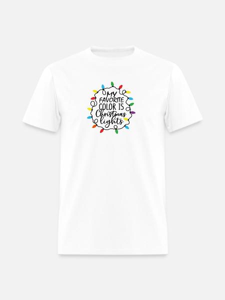 Christmas Lights - Men's T-Shirt - white