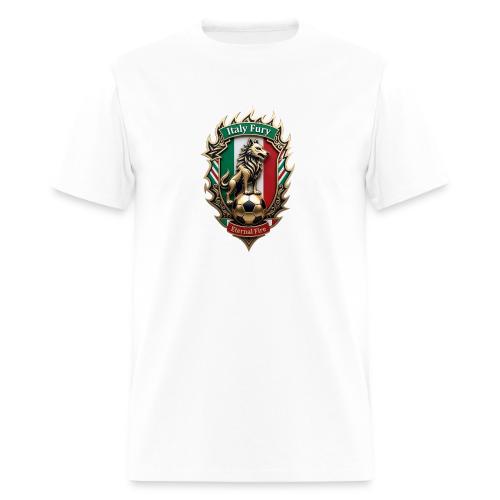 Italy Wolf Fury T-Shirt, Italian Flag Pride Gift - Men's T-Shirt