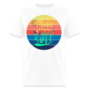 Fresh Start - Men's T-Shirt - white - Front - Jose (178cm)