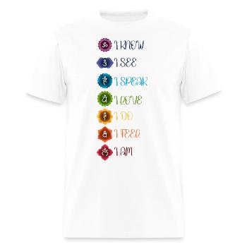 SEVEN CHAKRAS - Men's T-Shirt - white - Front - Jose (178cm)