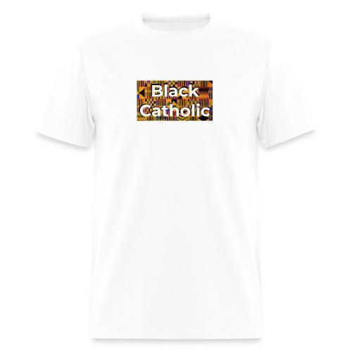 Kente Black Catholic Tee - Men's T-Shirt