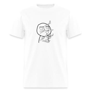 Middle Finger Maniac Funny - Men's T-Shirt - white - Front - Jose (178cm)