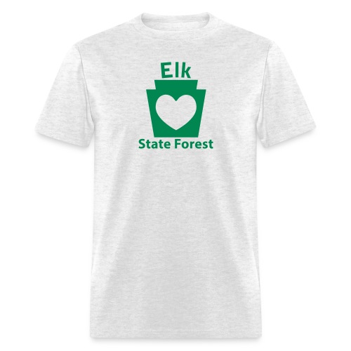 Elk State Forest Keystone Heart - Men's T-Shirt
