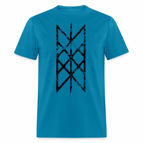 Net of Wyrd grid Skulds web Bindrune symbol - Men's T-Shirt