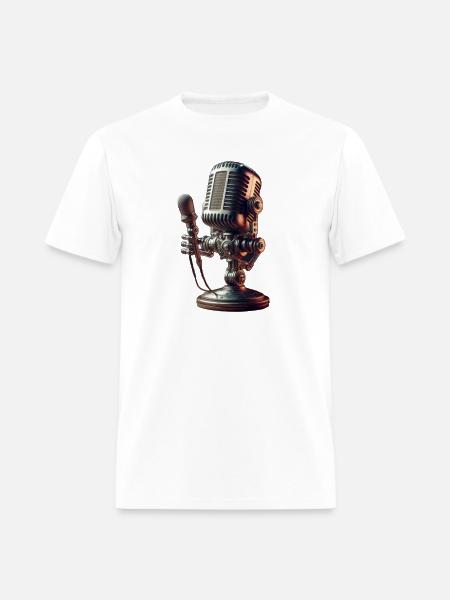 microphone - Men's T-Shirt - white
