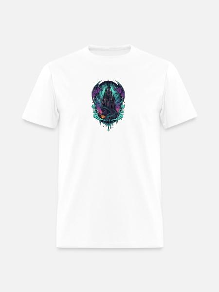 Moonlit Castle of Bats - Men's T-Shirt - white