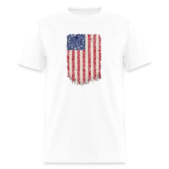 Betsy Ross 4Th Of July American Flag - Men's T-Shirt - white - Front - Jose (178cm)
