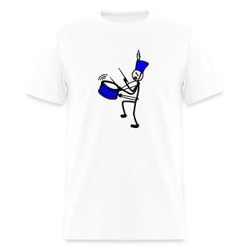 Drummer swinging - Men's T-Shirt - white - Front - Jose (178cm)