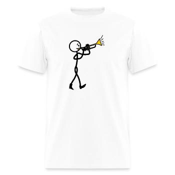 Trumpet player - Men's T-Shirt - white - Front - Jose (178cm)