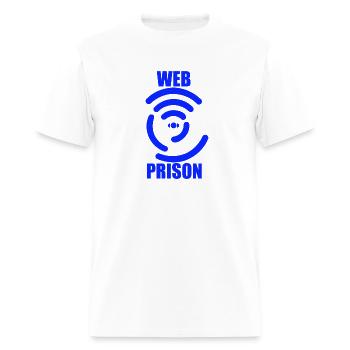 web prison Blue - Men's T-Shirt - white - Front - Jose (178cm)