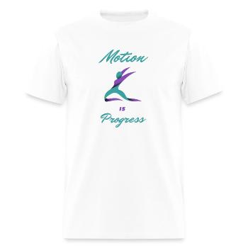 Motion is Progress - Men's T-Shirt - white - Front - Jose (178cm)