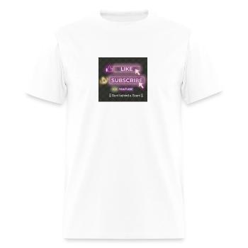 GBS Like Subscribe design - Men's T-Shirt - white - Front - Jose (178cm)