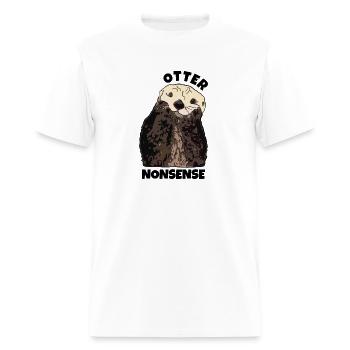 Otter Nonsense - Men's T-Shirt - white - Front - Jose (178cm)