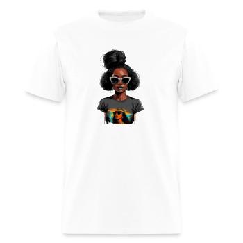 Black girl, black girl magic, cool black girl - Men's T-Shirt - white - Front - Jose (178cm)