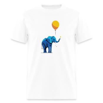 Up, Up & Away - Men's T-Shirt - white - Front - Jose (178cm)