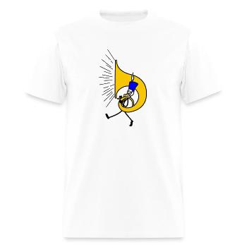 Bass player tuba - Men's T-Shirt - white - Front - Jose (178cm)