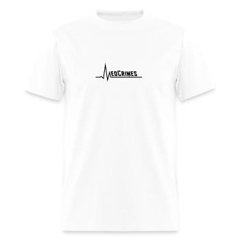 QRS logo- black - Men's T-Shirt - white - Front - Jose (178cm)