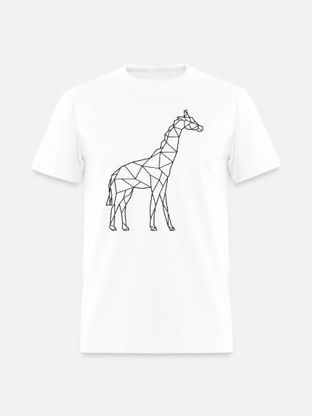 Giraffe low poly - Men's T-Shirt - white