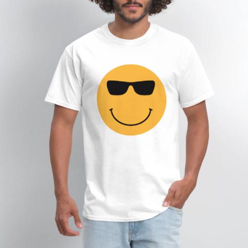 Orange Face with Sunglasses - Men's T-Shirt