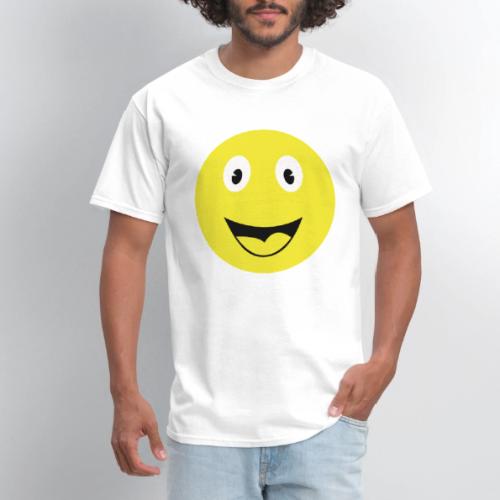 Yellow Happy Face Print - Men's T-Shirt