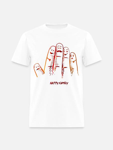 Finger Family - Men's T-Shirt - white