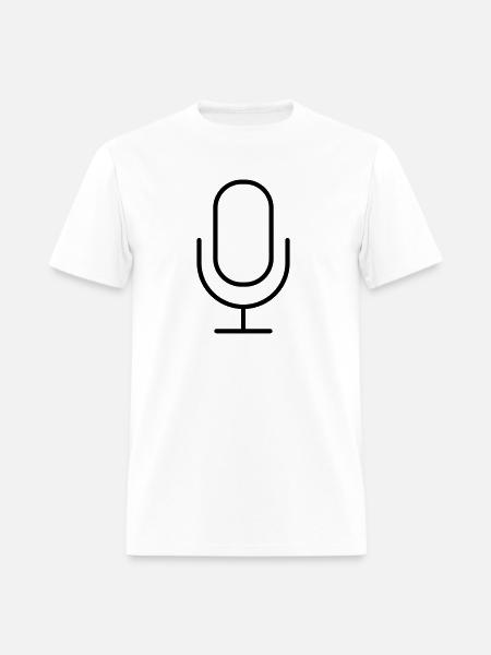 Podcast Microphone - Men's T-Shirt - white