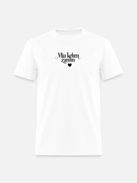 Mia Kehm Zammm Script Heart - Men's T-Shirt - white