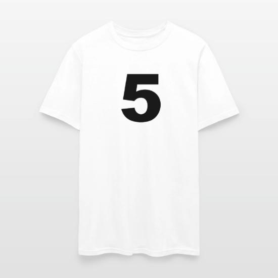number - 5 - five' Men's T-Shirt | Spreadshirt