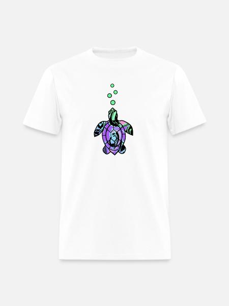 Under The Sea Turtle - Men's T-Shirt - white